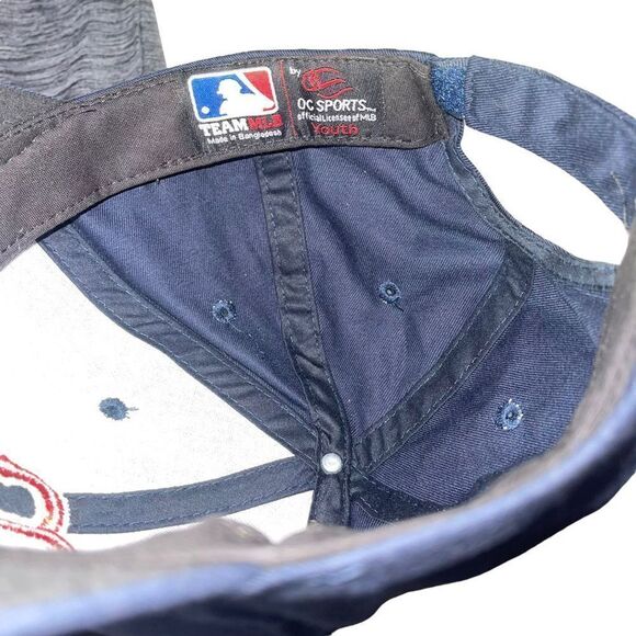 OC Sports Team MLB Navy & Red‎ Boston Red Sox Adjustable Youth Baseball Cap - Picture 5 of 6
